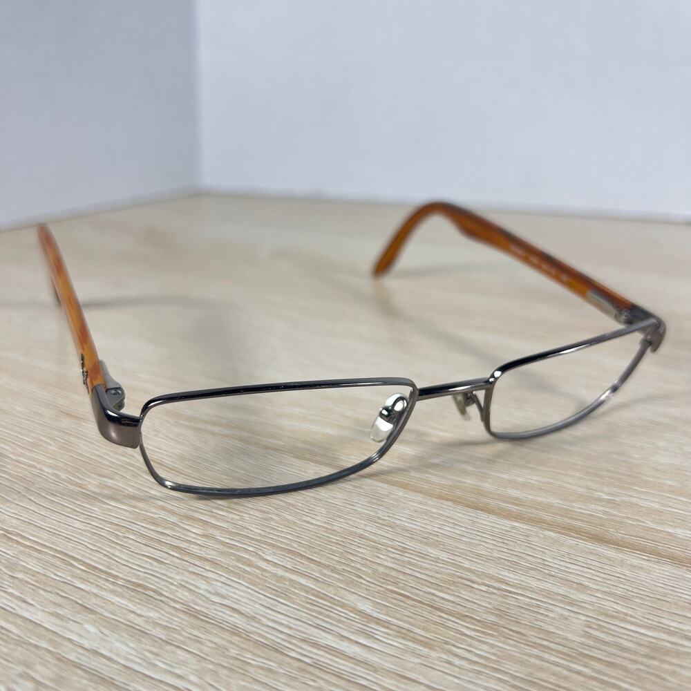 Ray-Ban RB8581 1000 Eyeglasses Gunmetal Woodgrain Titanium 52-18-140 Frames Only